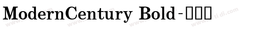 ModernCentury Bold字体转换